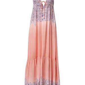 VENUS Peach and Lavender Paisley Maxi Dress